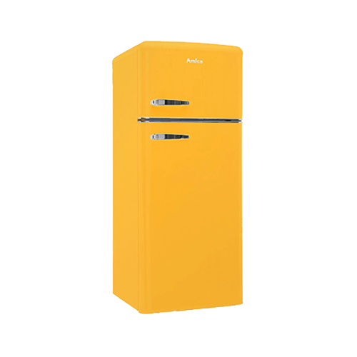 Amica KGC 15633 Gelb Retro Edition Kühl-Gefrier-Kombination - Ansary Verkauf®