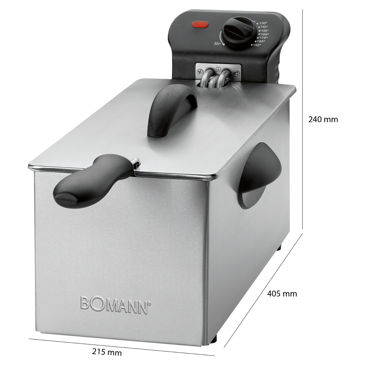 Bomann FR 2264 CB Fritteuse 3L Schwarz - Ansary Verkauf®