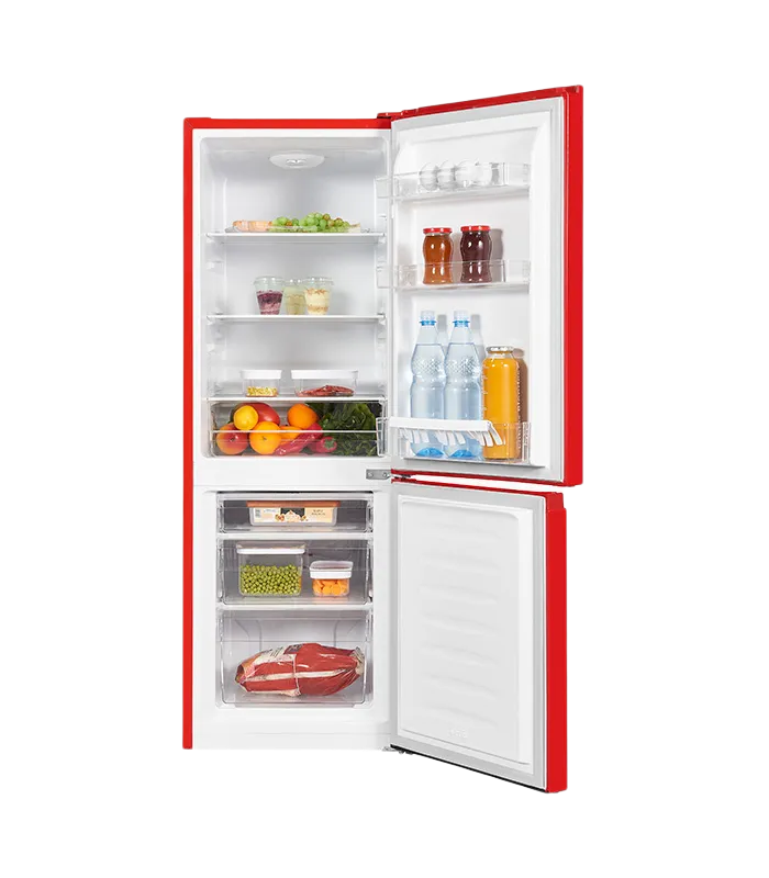Exquisit KGC231-60-010E Kühl-Gefrier-Kombination 175L Rot - Ansary Verkauf®
