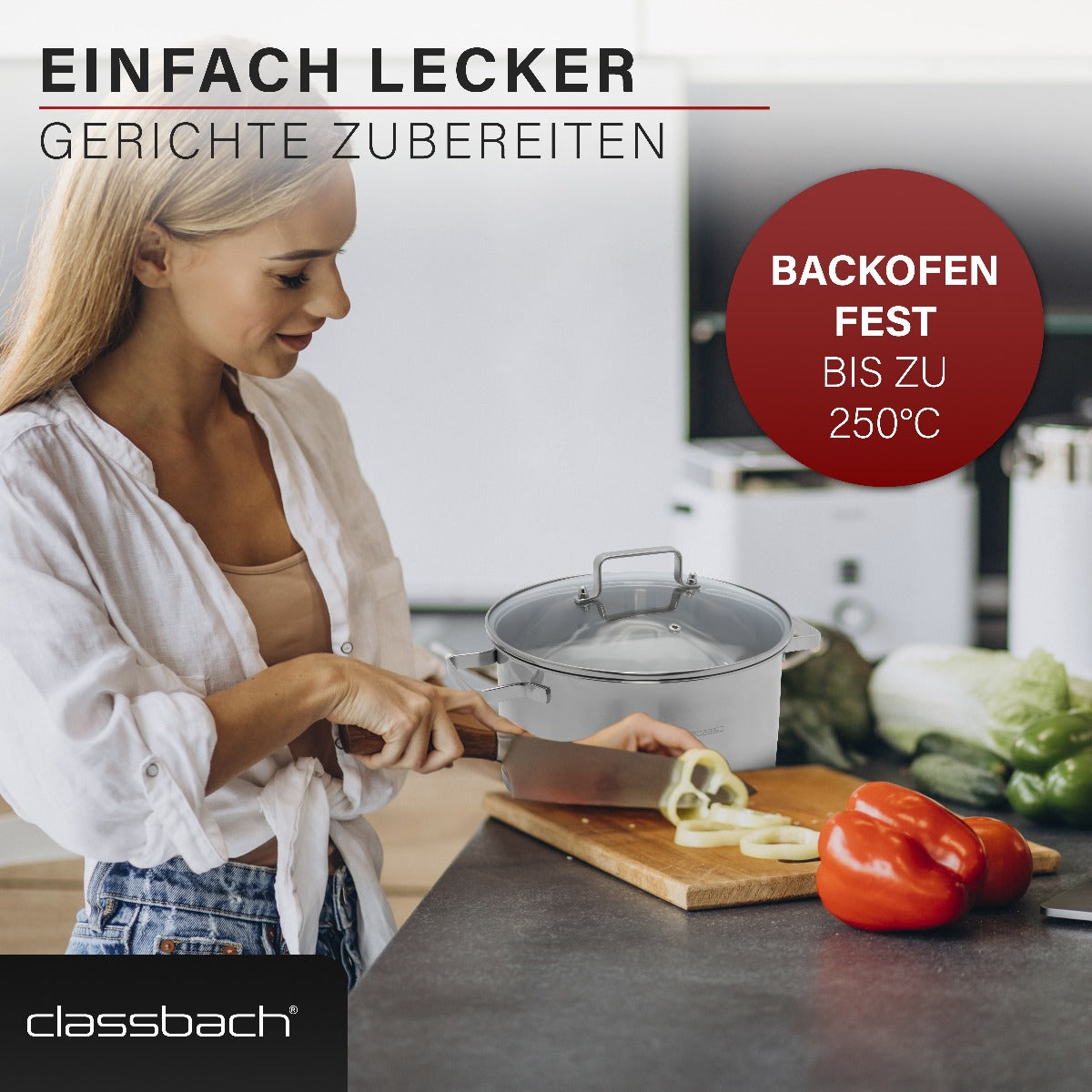 Classbach Kochtopfset 6-tlg. C-KTS 4015 | Edelstahl - Ansary Verkauf®