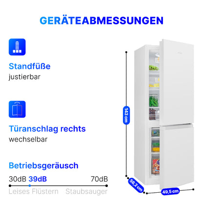 Bomann Kühl-/Gefrierkombination KG 320.2 weiß