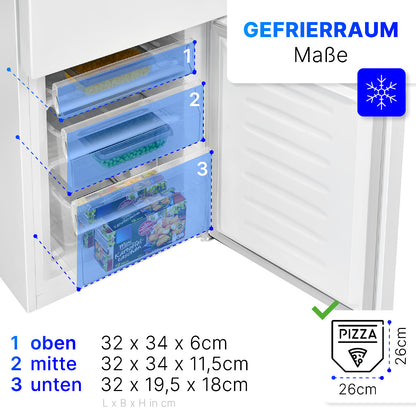 Bomann Kühl-/Gefrierkombination KG 320.2 weiß