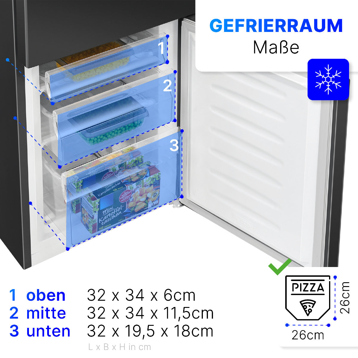 Bomann Kühl-/Gefrierkombination KG 320.2 schwarz