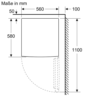 BOSCH Serie 2 Tischgefrierschrank 85 x 56 cm Weiß