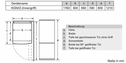BOSCH KGN33NWEB Kühl-Gefrier-Kombination Serie 2 NoFrost - Ansary Verkauf®